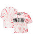 ფოტო #1 პროდუქტის Women's Red Wisconsin Badgers Showtime Tie-Dye Crop T-shirt