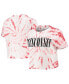 Women's Red Wisconsin Badgers Showtime Tie-Dye Crop T-shirt