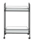 Serving Cart with Glass Shelves