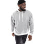 ASOS DESIGN oversized hoodie in grey marl with contrast hood