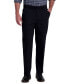 Фото #1 товара Men's Premium Classic-Fit Wrinkle-Free Stretch Elastic Waistband Dress Pants