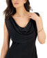 Women's Cowlneck Sleeveless A-Line Dress