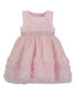 ფოტო #1 პროდუქტის Baby Girls Fit-and-Flare Embroidered Dress with Rosettes