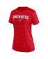 Women's Red New England Patriots Sideline Velocity Performance T-shirt