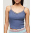 Фото #1 товара SUPERDRY Essential Lace Trim sleeveless T-shirt