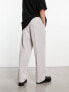 ASOS DESIGN smart wide leg trouser in grey