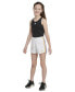 ფოტო #4 პროდუქტის Big Girls Gradient 3-Stripe Pacer Mesh Shorts