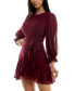 Juniors' Asymmetrical-Ruffle A-line Dress