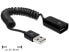 Фото #1 товара Delock USB 2.0 0.6m - 0.6 m - USB A - USB A - USB 2.0 - Male/Female - Black