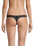 Kiki de Montparnasse 274071 Womens Lily Lace Thong Black Size Medium