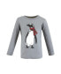 ფოტო #4 პროდუქტის Baby Boys Long Sleeve T-Shirts, Winter Penguin Moose