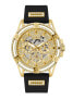 Фото #1 товара Guess Herren Multifunkion Armbanduhr King schwarz, gold 48 mm GW0537G2