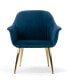 Фото #2 товара Angela Velvet Accent Chair with Metal Legs Stitching Accent