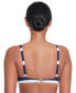 Фото #2 товара Women's Striped O-Ring Bikini Top