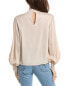 Elie Tahari Mock Neck Silk-Blend Blouse Women's