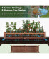 Фото #7 товара Wooden Raised Garden Bed Outdoor Rectangular Planter Box with Drainage Holes