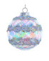 Kurt Adler 150Mm Glittered Ball Ornament Multicolor