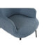 Фото #2 товара Кресло синее черное DKD Home Decor Металл 70 x 60 x 84 см