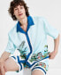 ფოტო #3 პროდუქტის Men's Thom Regular-Fit Tropical-Print Button-Down Camp Shirt, Created for Macy's