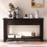 Фото #1 товара 55" Modern Console Table Sofa Table For Living Room With 3 Drawers And 1 Shelf