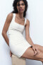Фото #3 товара Короткое платье с квадратным вырезом ZARA