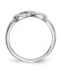 ფოტო #3 პროდუქტის Stainless Steel Polished Infinity Symbol Ring