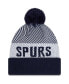 Фото #2 товара Men's Navy Tottenham Hotspur Engineered Sport Cuffed Knit Hat with Pom