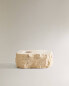 Travertine candleholder