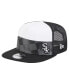 ფოტო #1 პროდუქტის Men's Black Chicago White Sox Checkmate Trucker 9FIFTY Snapback Hat