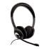 V7 HU521-2EP - Headset - Head-band - Office/Call center - Black,Silver - Binaural - Button