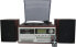 Roadstar HIF-8892EBT Mini Hi-Fi Music Turntable 33/45/78RPM PLL FM Digital Radio CD MP3 Player Cassette Bluetooth USB Recording Function SD Card Remote Control Wood
