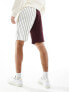 New Era Boston Red Sox panelled mesh shorts in burgundy exclusive to ASOS