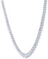 Фото #5 товара Macy's diamond Graduated Collar Tennis Necklace (5 ct. t.w.) in 14K White Gold