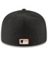 Фото #2 товара Men's Black Baltimore Orioles Cooperstown Collection Wool 59FIFTY Fitted Hat