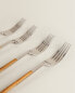 Фото #8 товара Set of forks with wood-effect handles