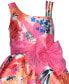 Фото #4 товара Big Girls Floral-Print Double-High-Low Dress