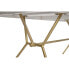 Фото #2 товара Обеденный стол DKD Home Decor Серый Позолоченный Белый Латунь Древесина манго (180 x 90 x 76 cm)