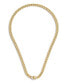 ფოტო #1 პროდუქტის Women's Faux Stone Signature C Pave Turnlock Necklace