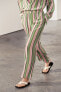 Striped trousers