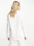 Vero Moda relaxed tailored blazer co-ord in white M - фото #5