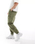 New Balance twill cargo joggers in green