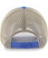 ფოტო #2 პროდუქტის Men's Powder Blue, Natural Los Angeles Chargers Notch Trucker Clean Up Adjustable Hat