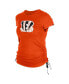 Фото #3 товара Women's Orange Cincinnati Bengals Ruched Side T-Shirt