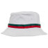 FLEXFIT Stripe hat white/firered/green - фото #2