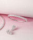 ფოტო #5 პროდუქტის Cubic Zirconia Bangle Bracelet in Sterling Silver