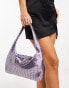 Фото #4 товара Glamorous chainmail diamante mini bag in lilac