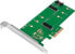 Фото #1 товара Kontroler LogiLink PCIe 3.0 x4 - 1x M.2 SATA + 1x M.2 PCIe NVMe (PC0083)