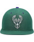 Фото #3 товара Men's Hunter Green Milwaukee Bucks 40th Anniversary Color Flip Snapback Hat
