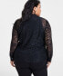 ფოტო #2 პროდუქტის Plus Size Lace Blouse, Created for Macy's