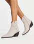 Фото #4 товара ASOS DESIGN Wide Fit Rocket western ankle boots in taupe